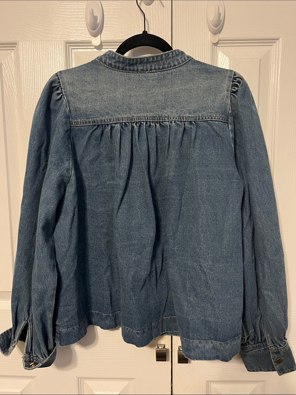 NWT entro Women's Denim Horsebit Swing Jacket Size Large - Picture 3 of 3